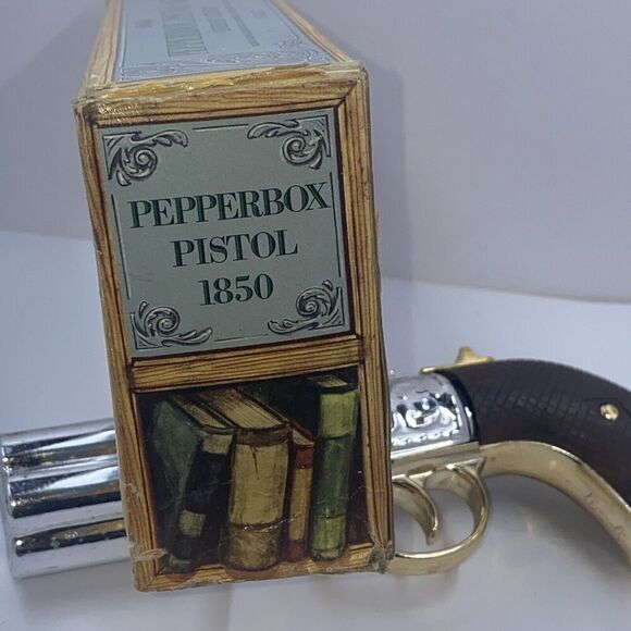 Avon Pepperbox Pistol 1850 Cologne Decator Bottle Shaped Like A Pistol - Picture 9 of 12